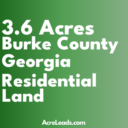 3.6 Acres of Residential Land in Burke County, GA