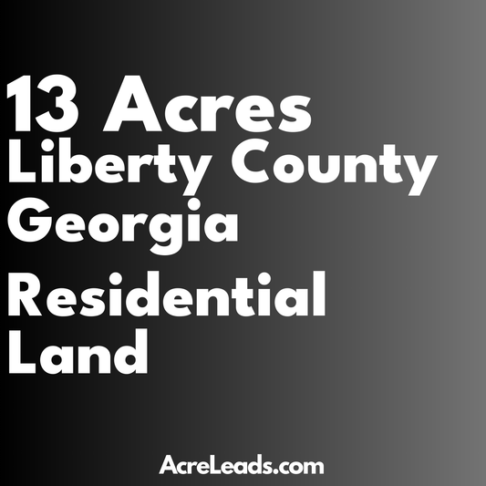 13 Acres of Residential Land in Liberty County, GA