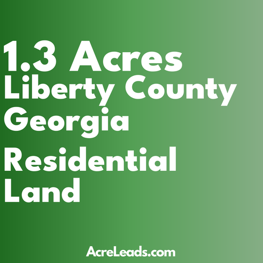 1.3 Acres of Residential Land in Liberty County, GA