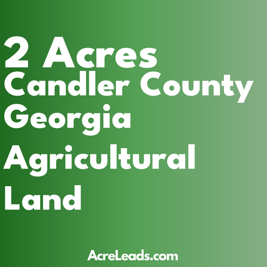 2 Acres of Agricultural Land in Candler County, GA