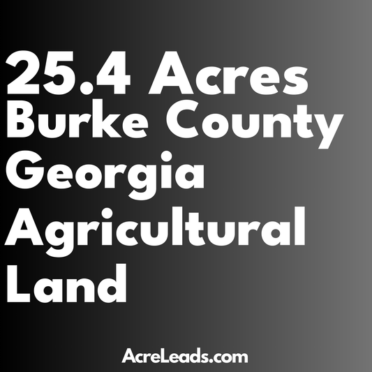 25.4 Acres of Agricultural Land in Burke County, GA