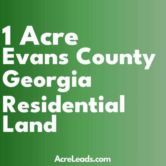 1 Acre of Residential Land in Evans County, GA