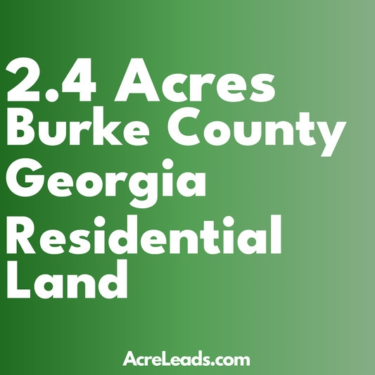 2.4 Acres of Residential Land in burke County, GA