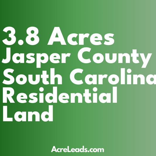 3.8 Acres of Residential Land in Jasper County, SC