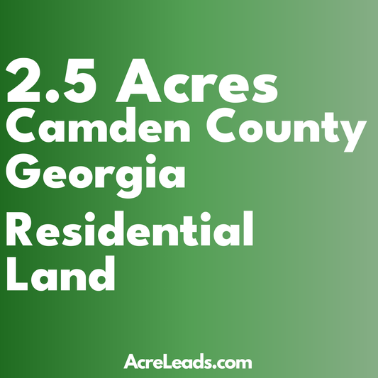 2.5 Acres of Residential Land in Camden County, GA