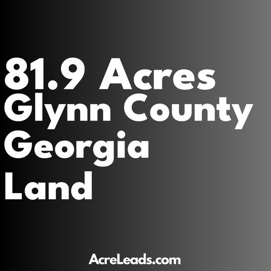 81.9 Acres of Land in Glynn County, GA