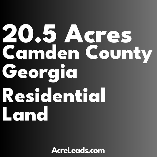 20.5 Acres of Residential Land in Camden County, GA