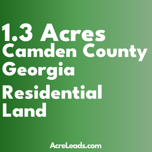 1.3 Acres of Residential Land in Camden County, GA