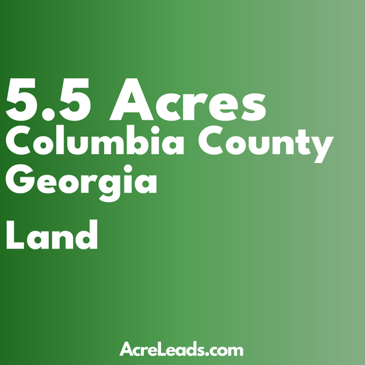 5.5 Acres of Land in Columbia County, GA