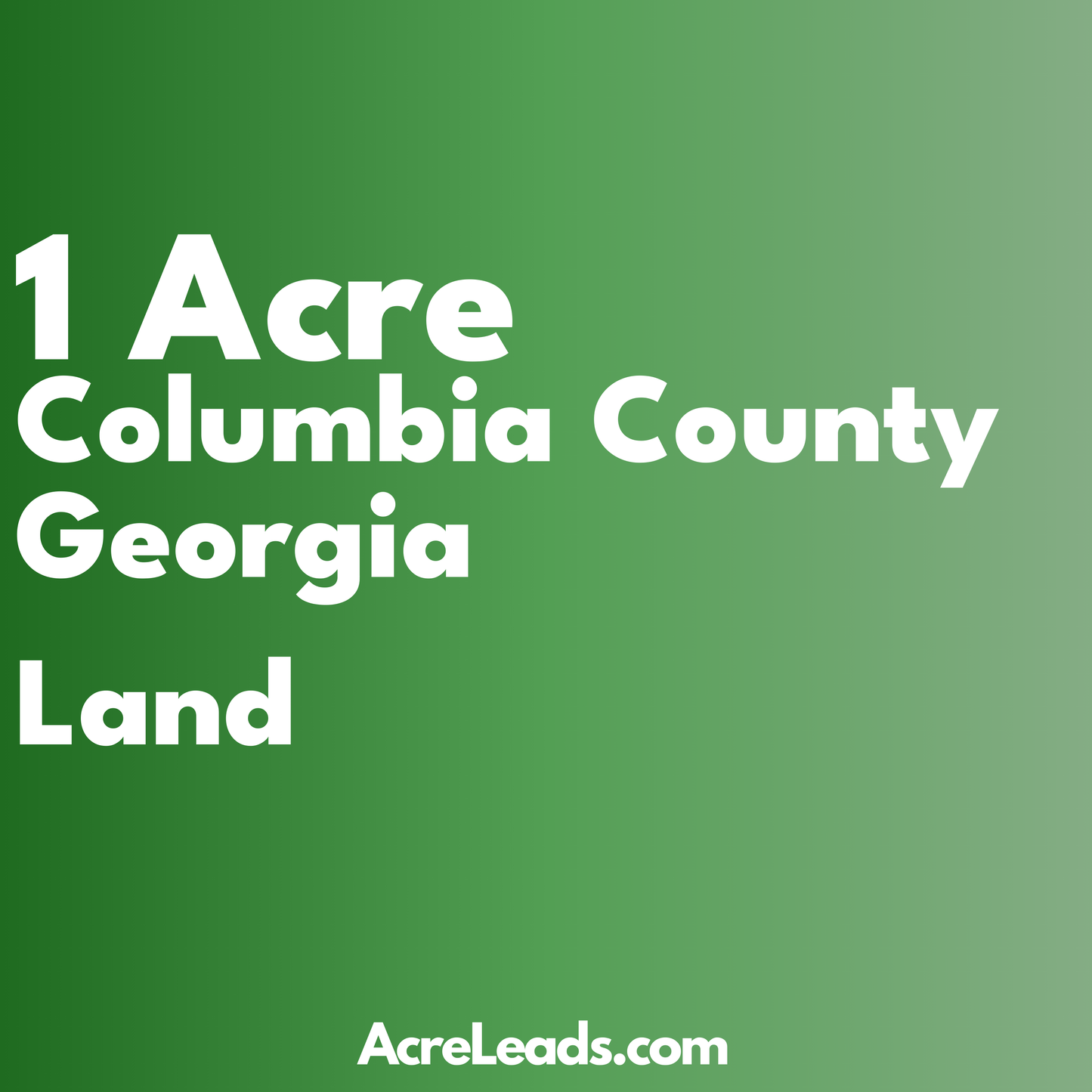 1 Acre of Land in Columbia County, GA