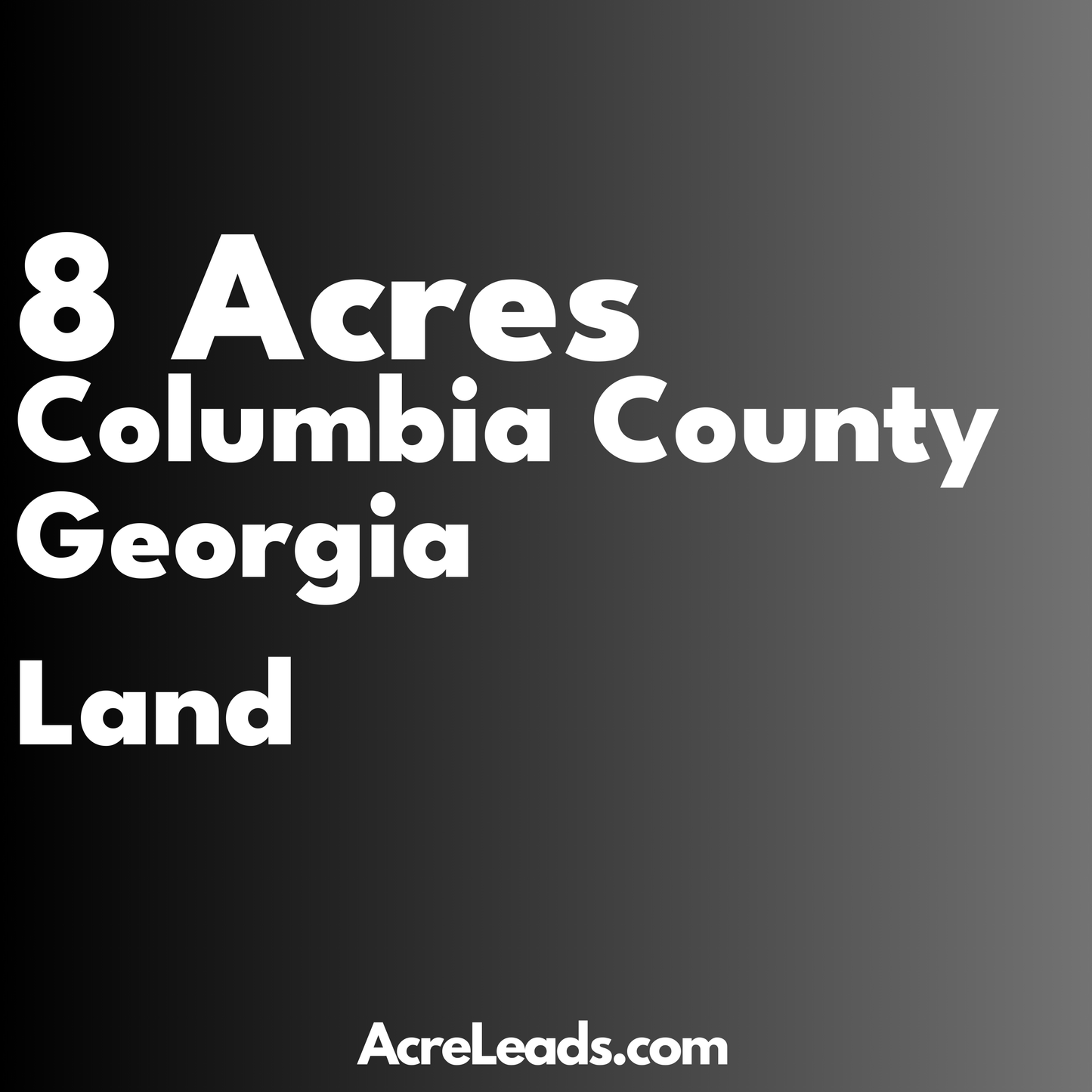 8 Acres of Land in Columbia County, GA