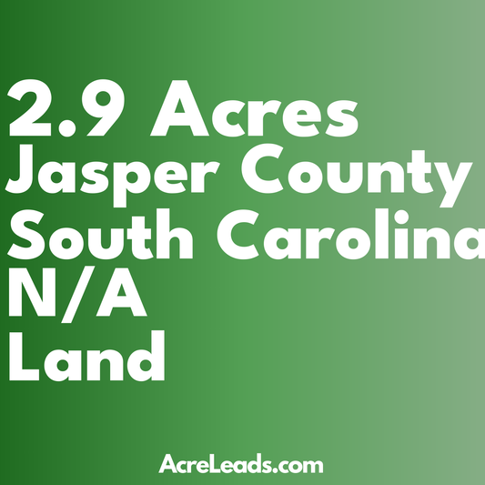 2.9 Acres of Land in Jasper County, SC