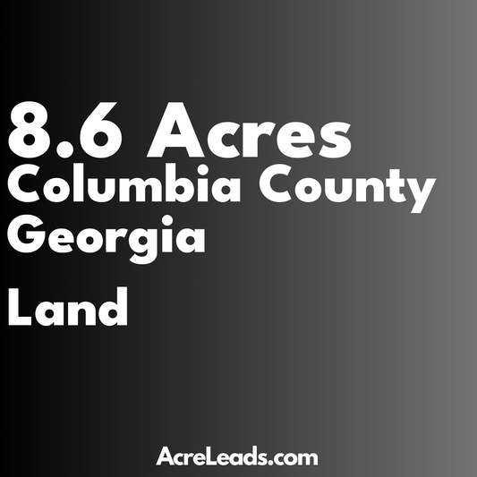 8.6 Acres of Land in Columbia County, GA