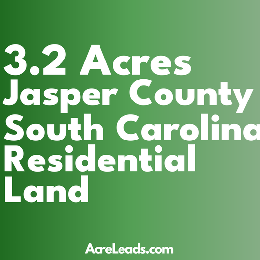 3.2 Acres of Residential Land in Jasper County, SC