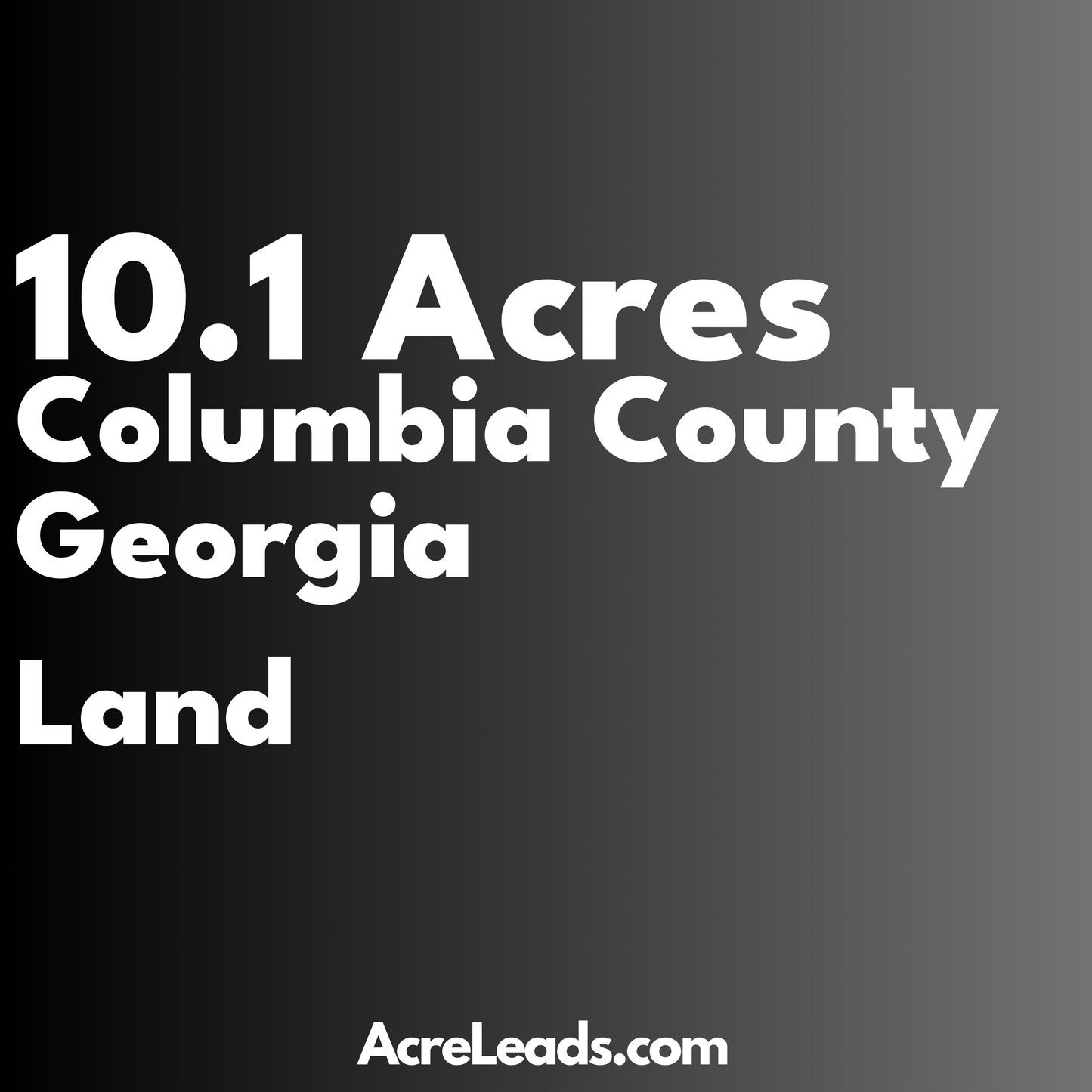 10.1 Acres of Land in Columbia County, GA