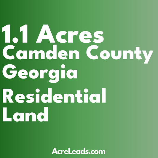 1.1 Acres of Residential Land in Camden County, GA