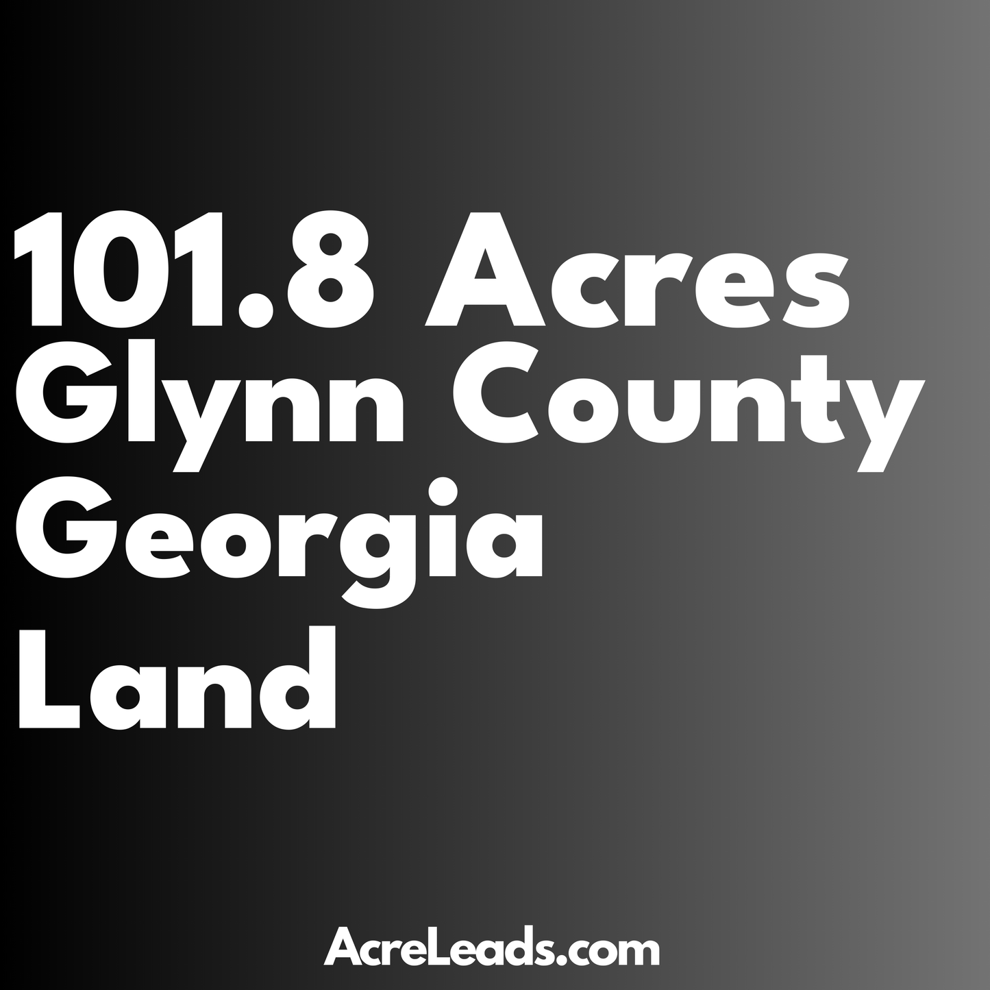 101.8 Acres of Land in Glynn County, GA