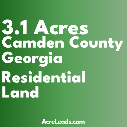 3.1 Acres of Residential Land in Camden County, GA