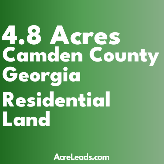 4.8 Acres of Residential Land in Camden County, GA