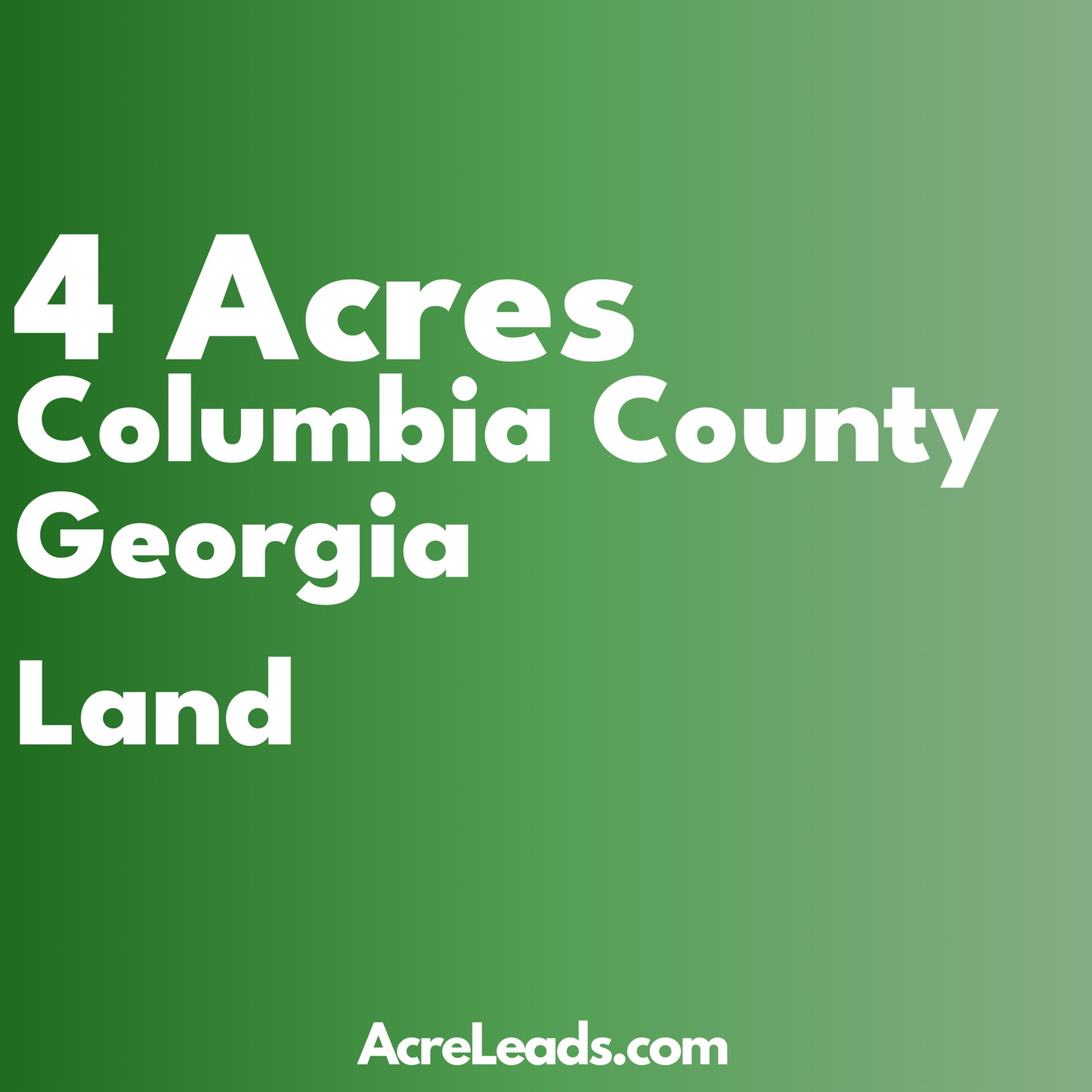 4 Acres of Land in Columbia County, GA