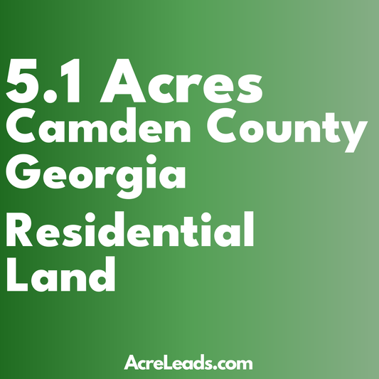 5.1 Acres of Residential Land in Camden County, GA