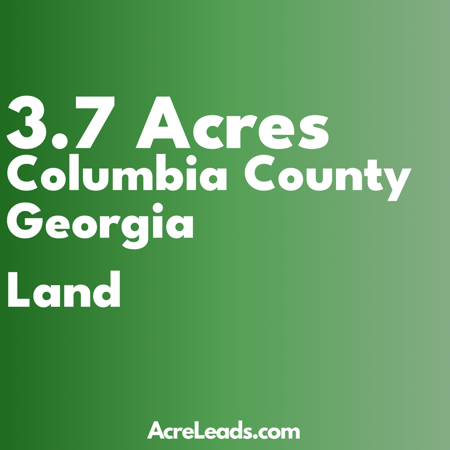 3.7 Acres of Land in Columbia County, GA