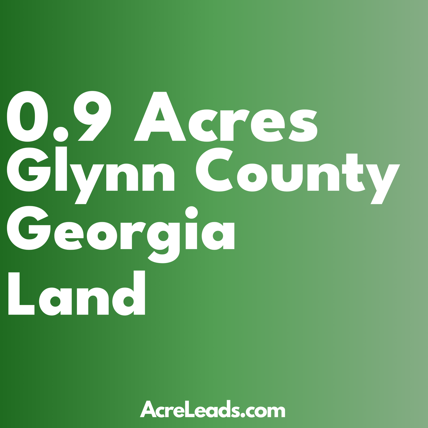 0.9 Acres of Land in Glynn County, GA