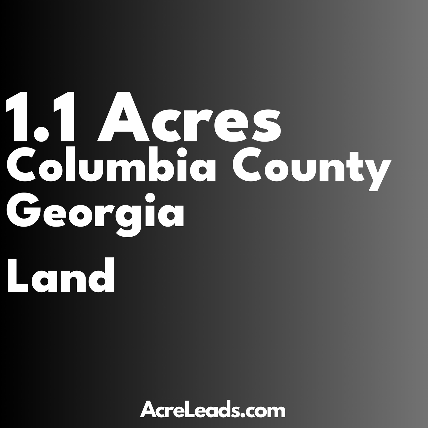 1.1 Acres of Land in Columbia County, GA