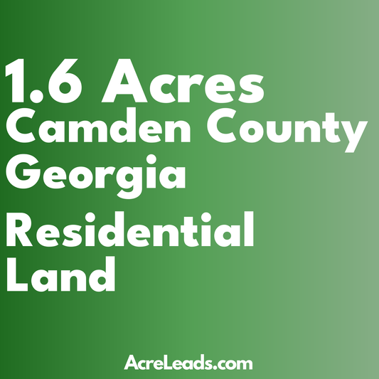 1.6 Acres of Residential Land in Camden County, GA