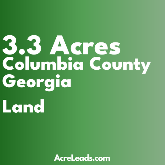 3.3 Acres of Land in Columbia County, GA