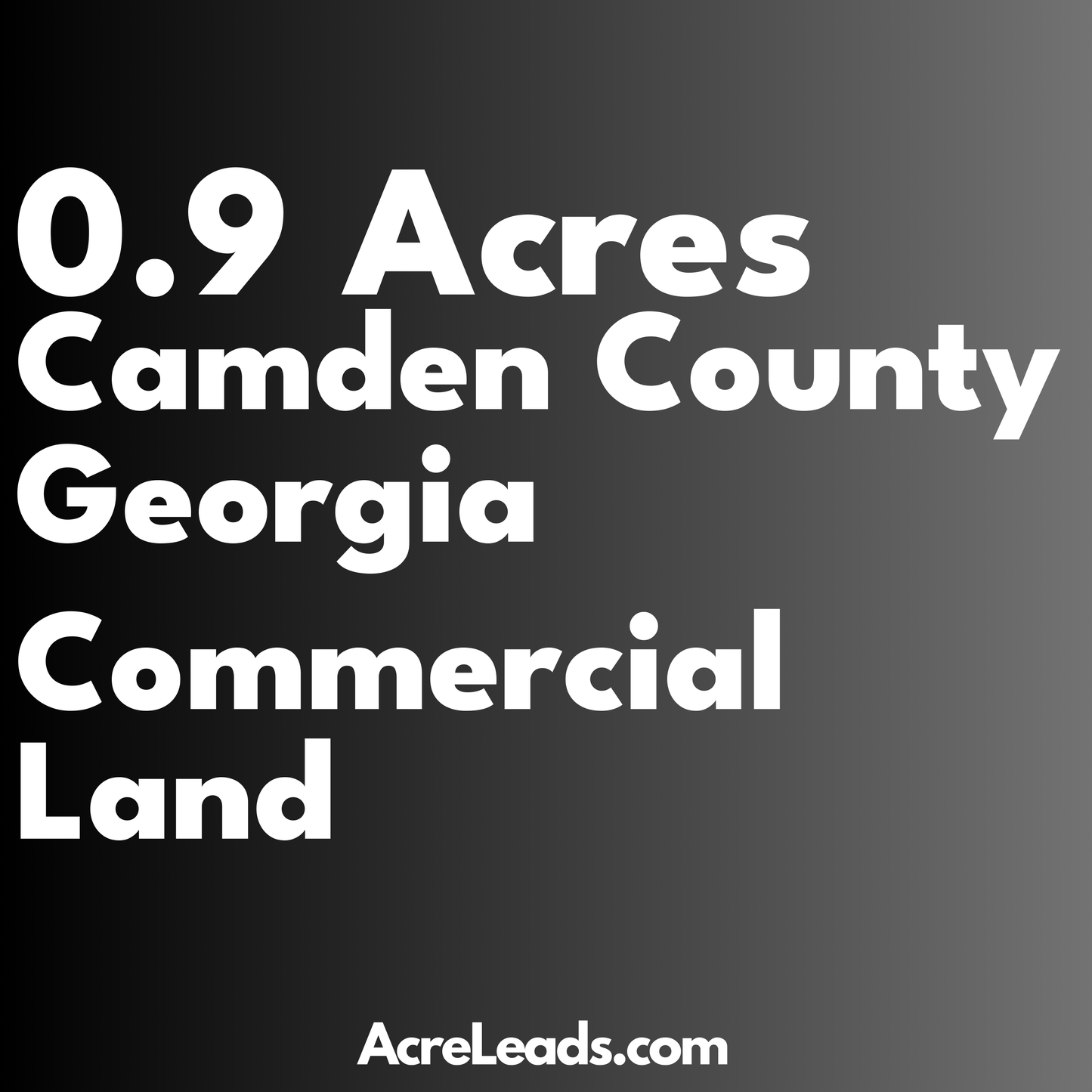 0.9 Acres of Commercial Land in Camden County, GA