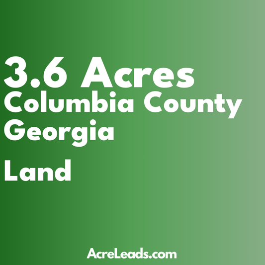 3.6 Acres of Land in Columbia County, GA