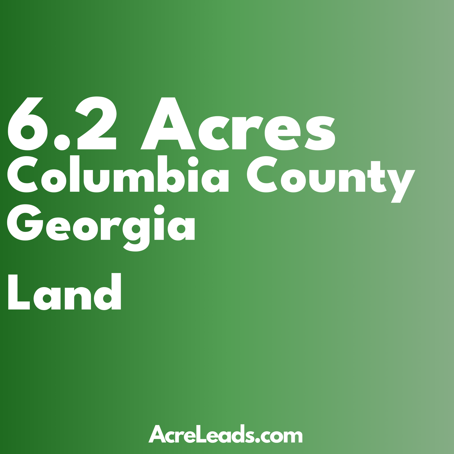 6.2 Acres of Land in Columbia County, GA