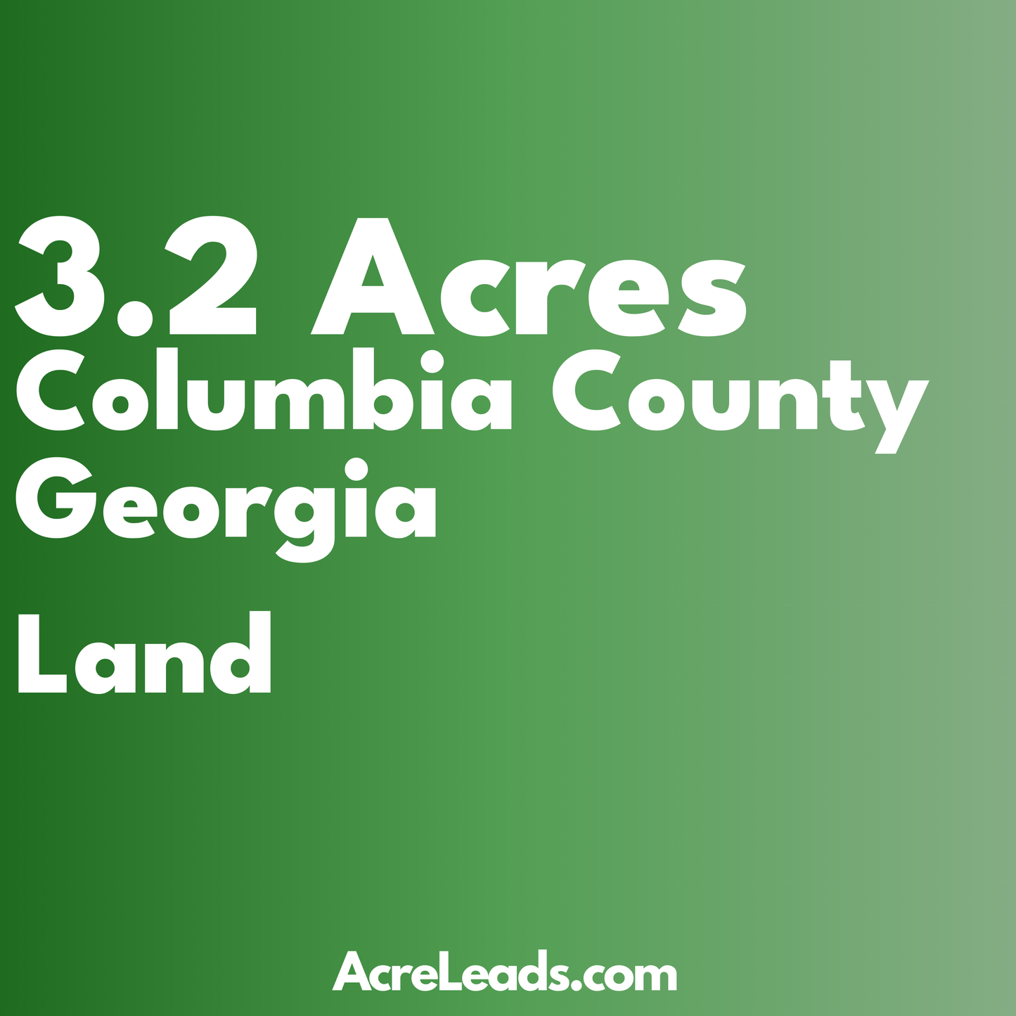 3.2 Acres of Land in Columbia County, GA