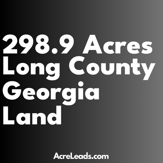 298.9 Acres of Land in Long County, GA