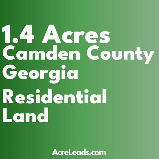 1.4 Acres of Residential Land in Camden County, GA