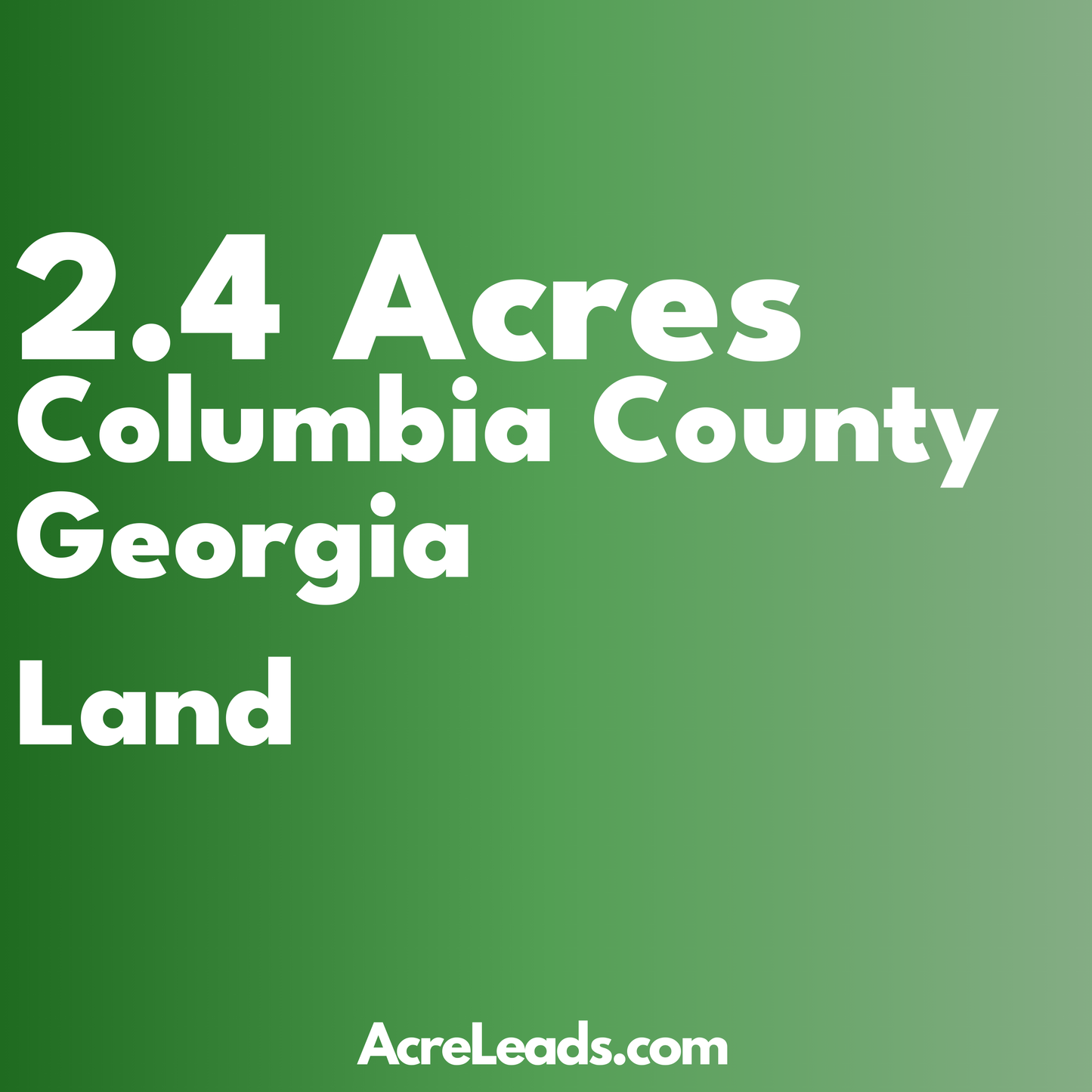 2.4 Acres of Land in Columbia County, GA