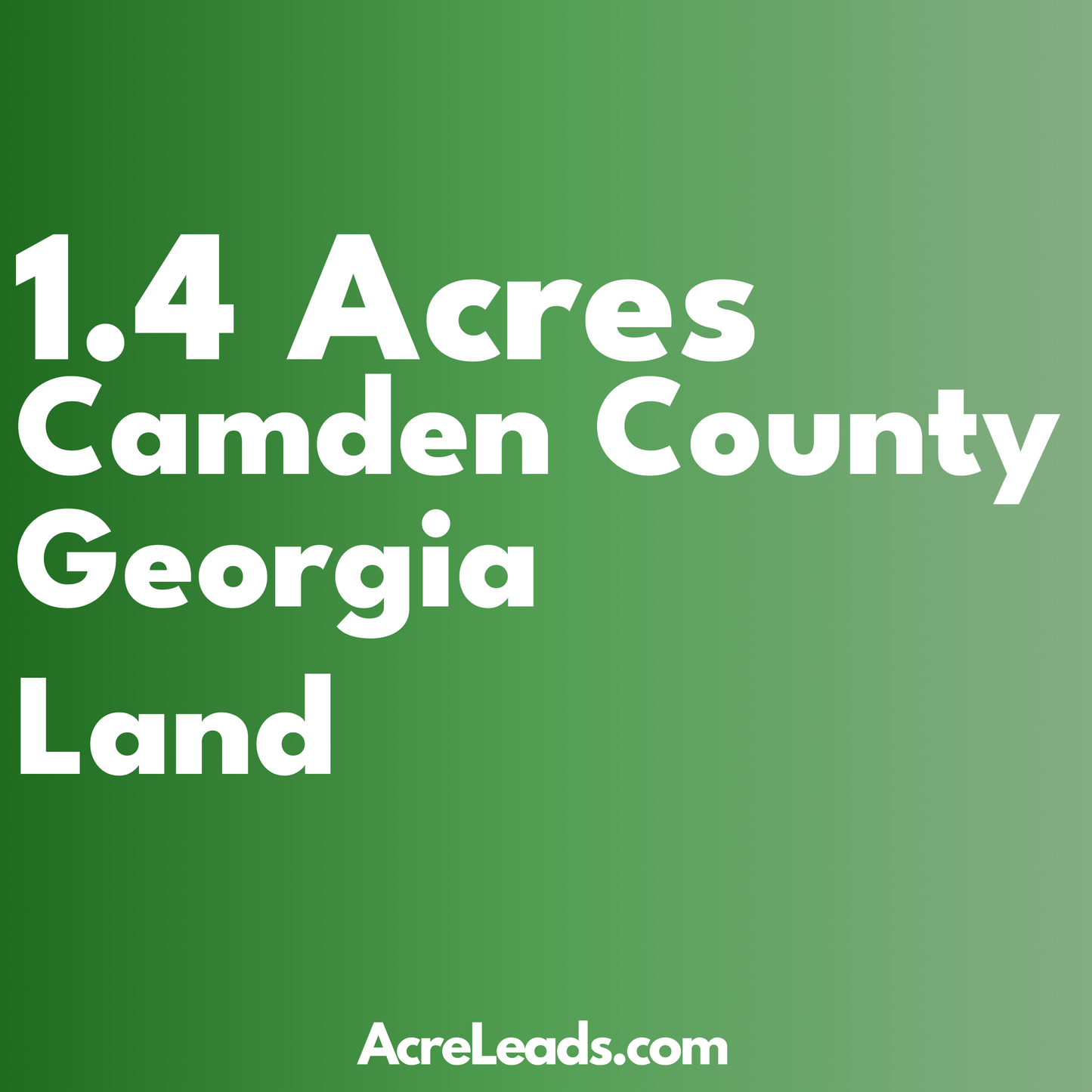 1.4 Acres of Land in Camden County, GA