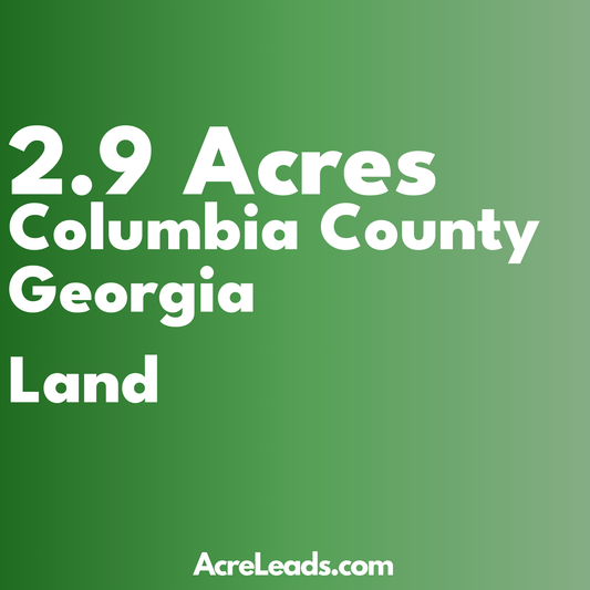 2.9 Acres of Land in Columbia County, GA