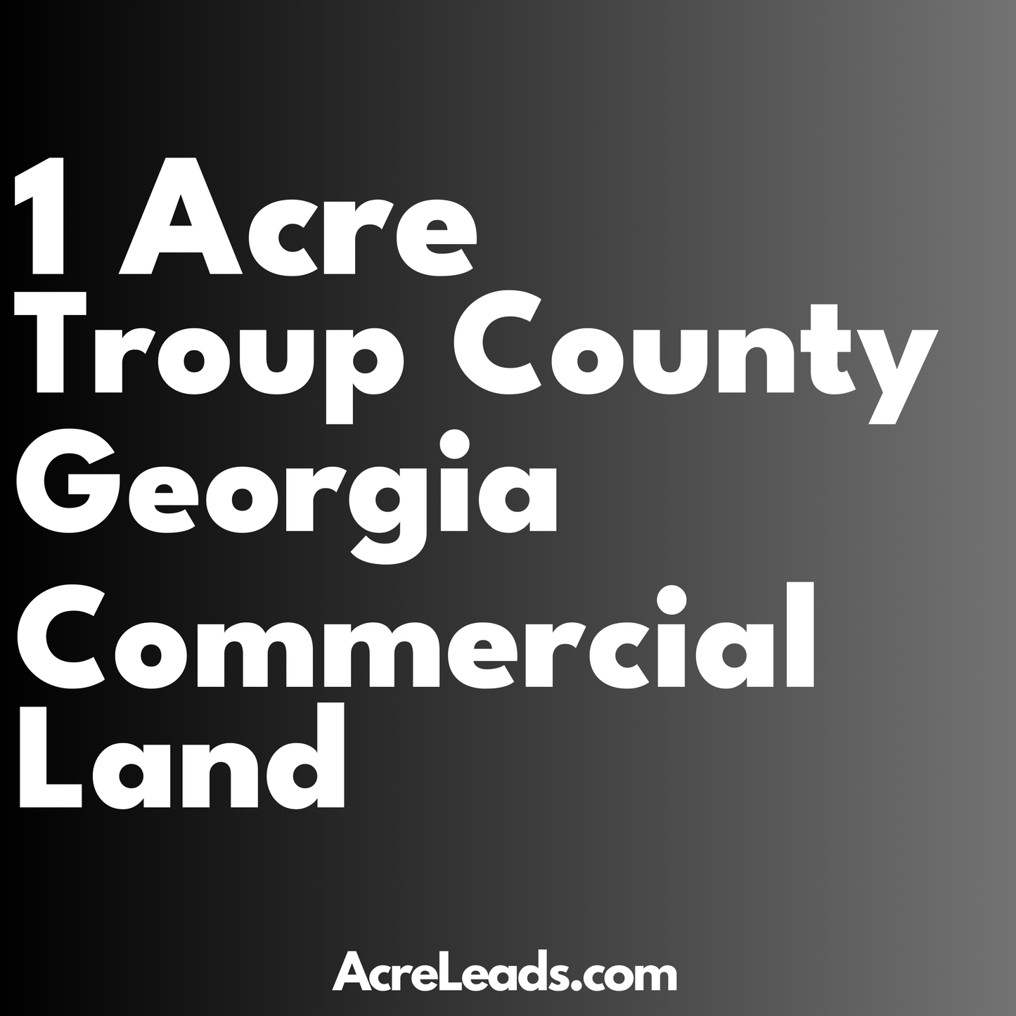 1 Acre of Commercial Land in Troup County, GA