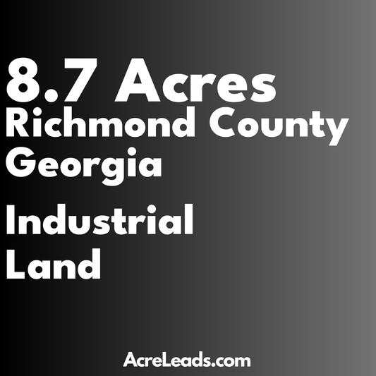 8.7 Acres of Industrial Land in Richmond County, GA