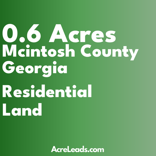 0.6 Acres of Residential Land in Mcintosh County, GA