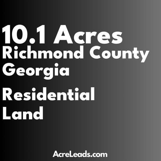 10.1 Acres of Residential Land in Richmond County, GA