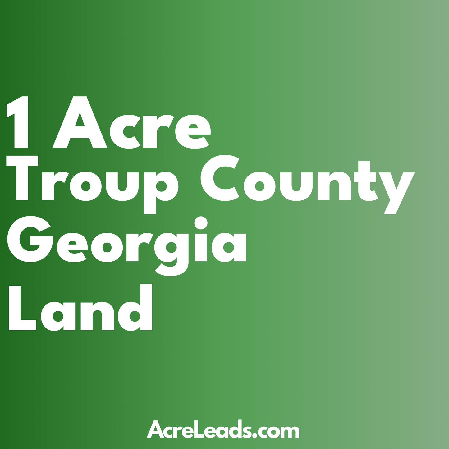 1 Acre of Land in Troup County, GA