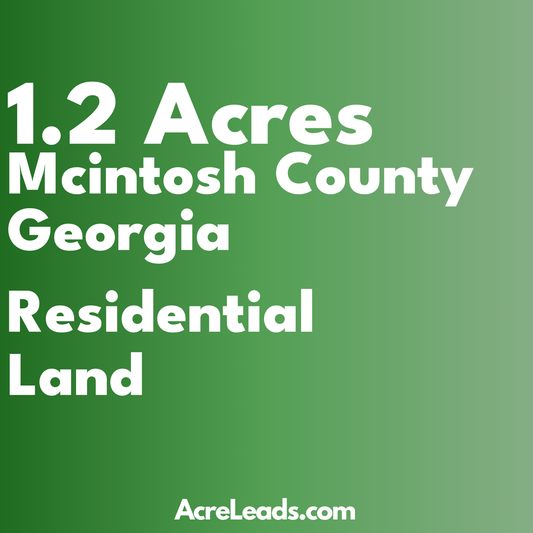 1.2 Acres of Residential Land in Mcintosh County, GA