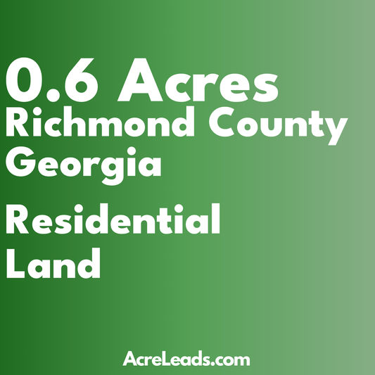 0.6 Acres of Residential Land in Richmond County, GA