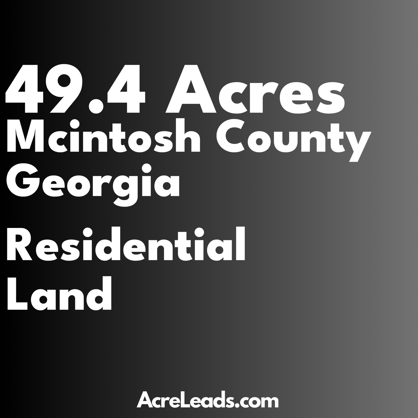 49.4 Acres of Residential Land in Mcintosh County, GA