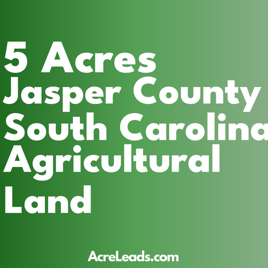 5 Acres of Agricultural Land in Jasper County, SC