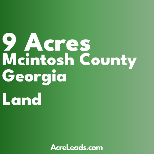 9 Acres of Land in Mcintosh County, GA