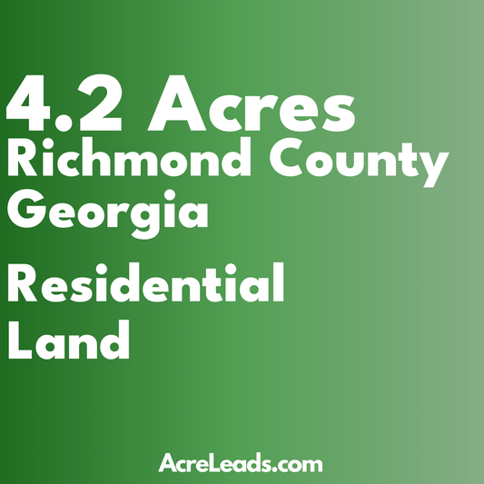 4.2 Acres of Residential Land in Richmond County, GA